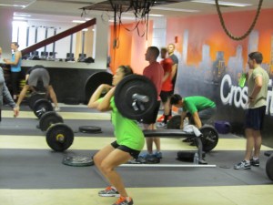 Stick that landing with elbows up!