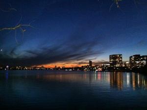 Sunset on the Basin!  Boston is beautiful in the Summer!