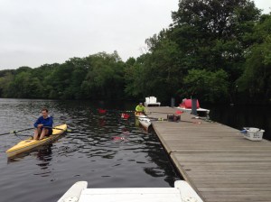 RRT Getting after their first Rowing WOD on the Water earlier this year!
